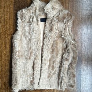 Zara Women Genuine Fur Vest Size M
